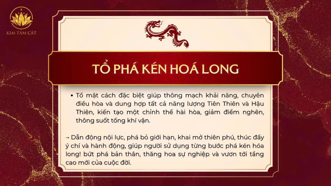 Tổ Phá Kén Hoá Long – tổ mật cách đặc biệt dung hợp năng lượng Tiên Thiên và Hậu Thiên