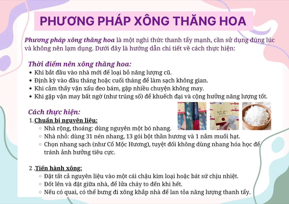Phương pháp xông thăng hoa: thời điểm nên xông và cách thực hiện