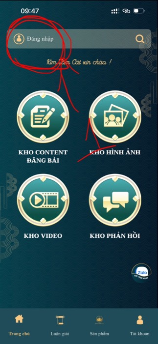 Màn hình tìm và tải ứng dụng Kim Tâm Cát trên kho ứng dụng